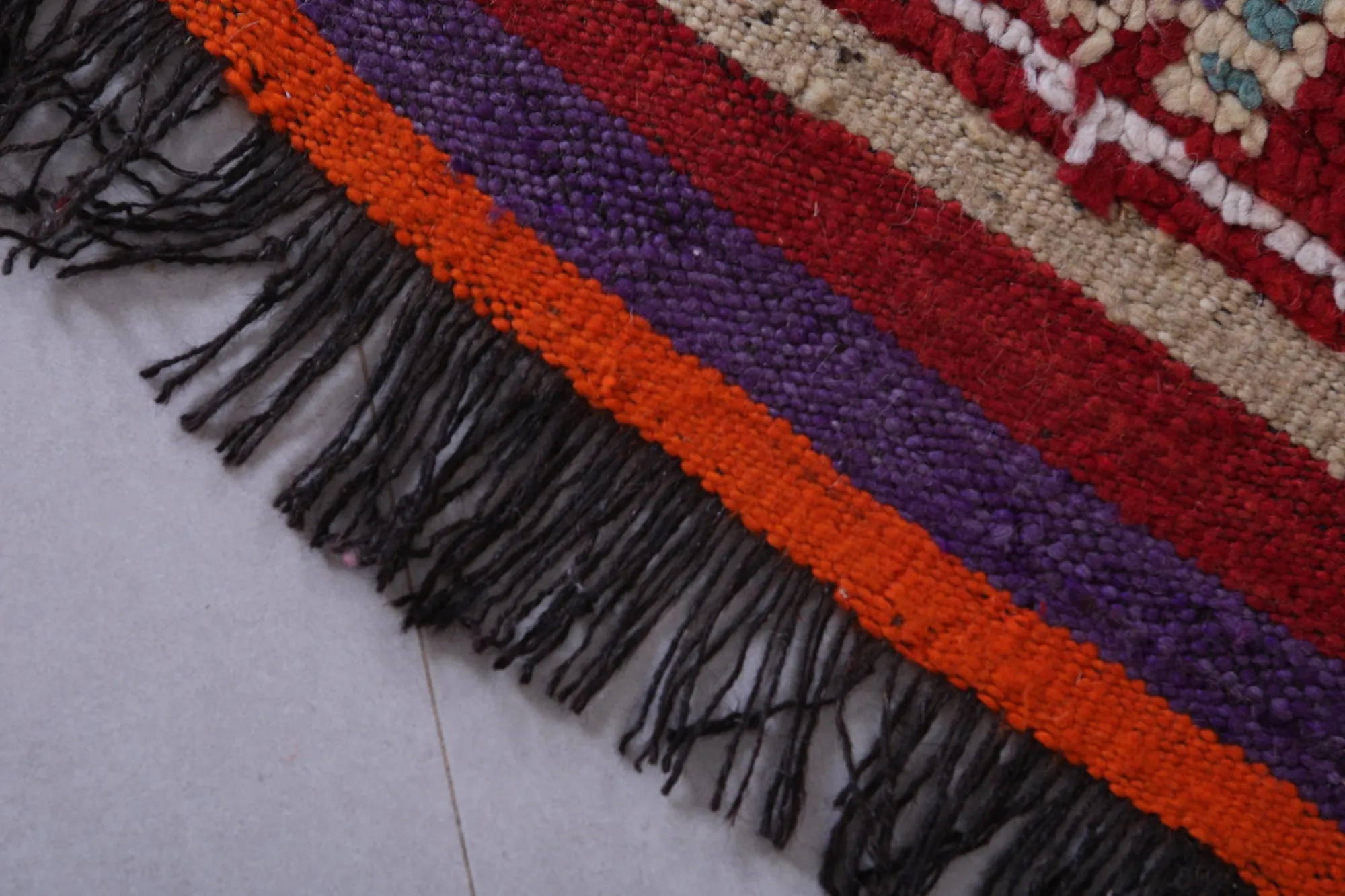 Moroccan Rug - Vintage Wool Rug 4.7 x 10.9 Feet