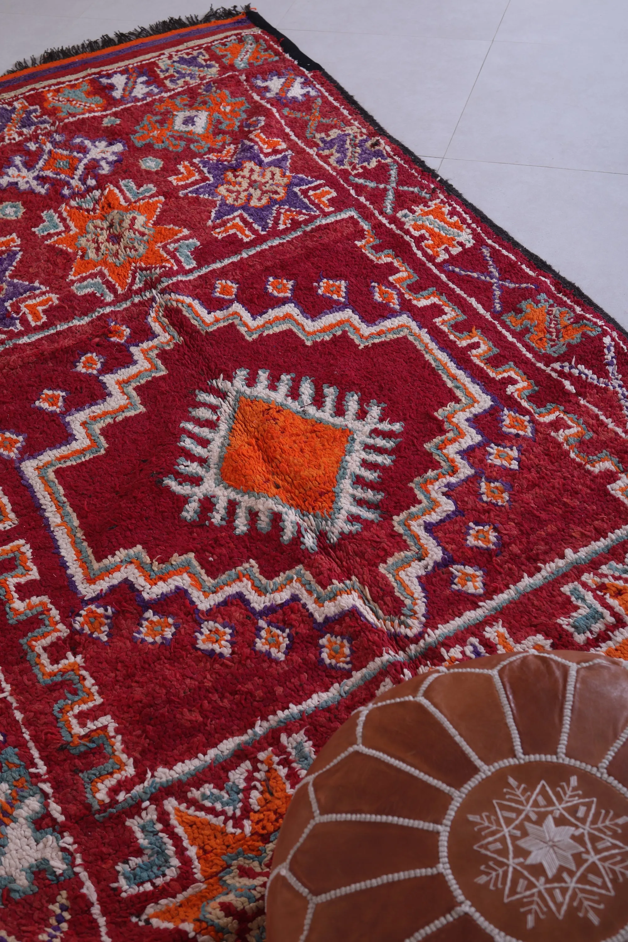 Moroccan Rug - Vintage Wool Rug 4.7 x 10.9 Feet