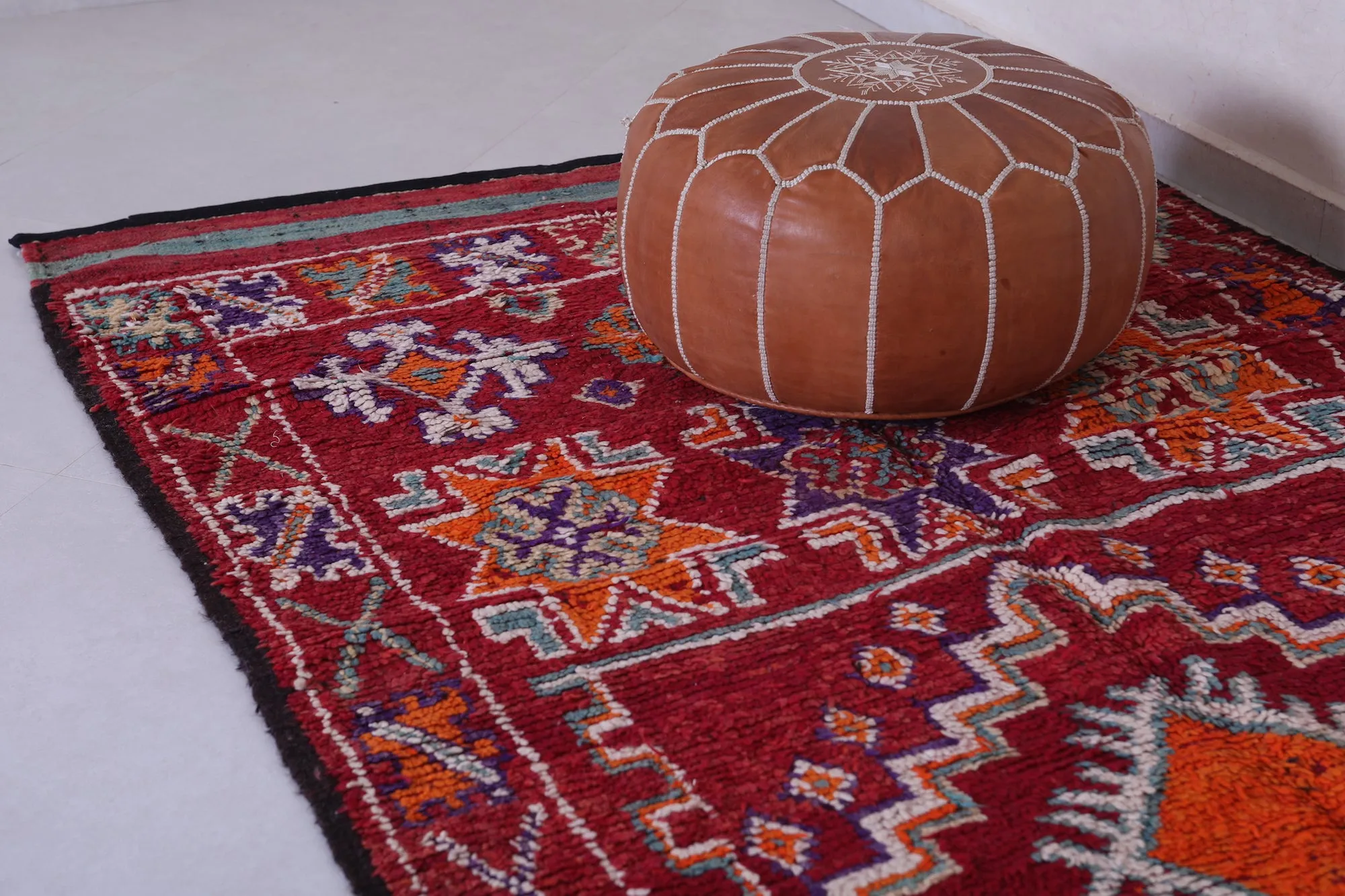 Moroccan Rug - Vintage Wool Rug 4.7 x 10.9 Feet