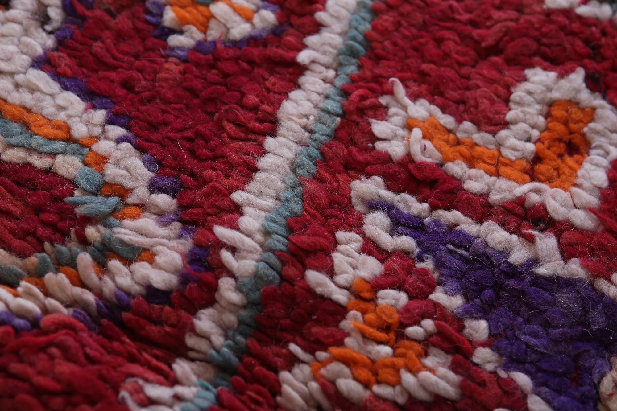 Moroccan Rug - Vintage Wool Rug 4.7 x 10.9 Feet
