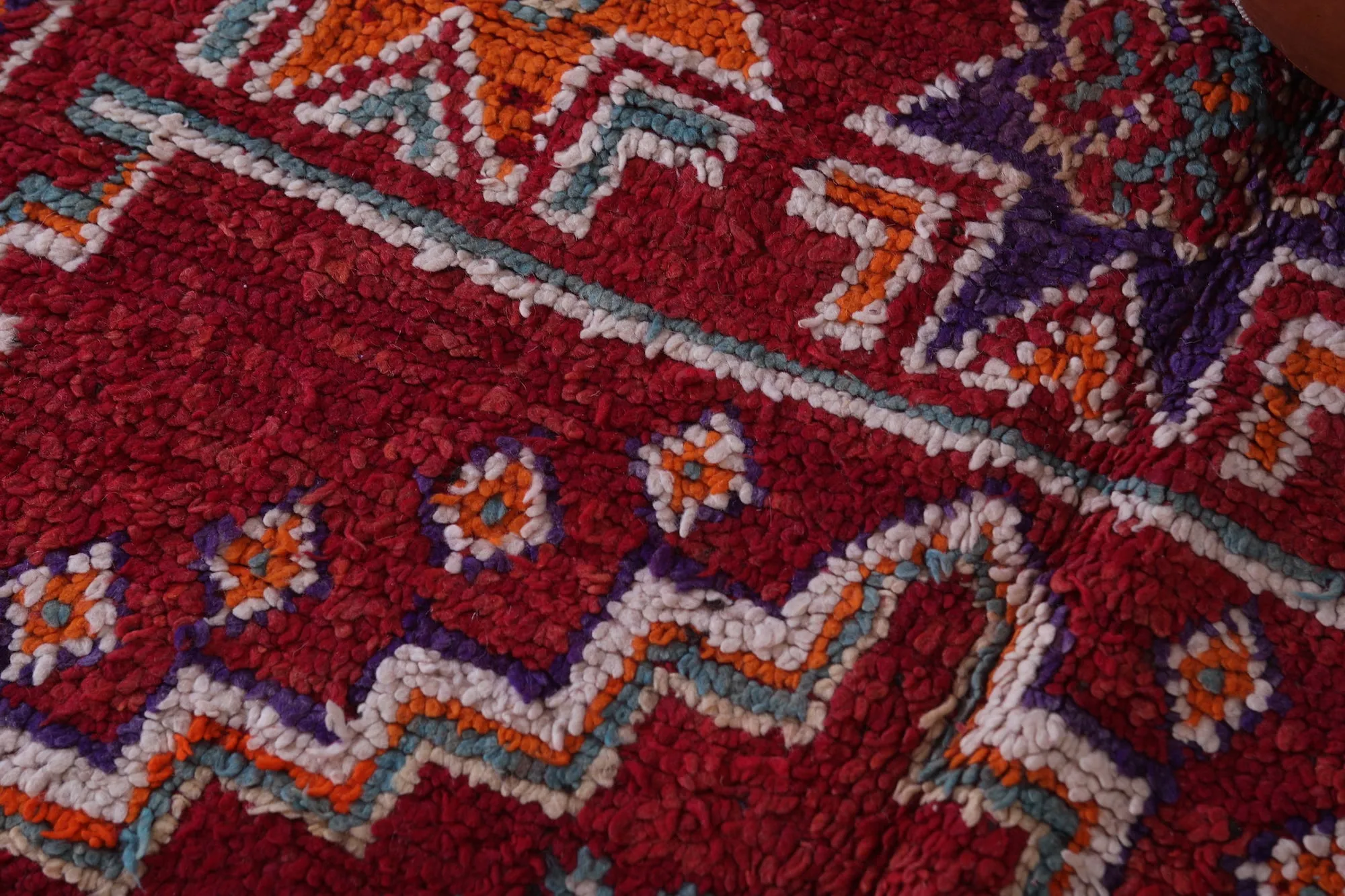 Moroccan Rug - Vintage Wool Rug 4.7 x 10.9 Feet