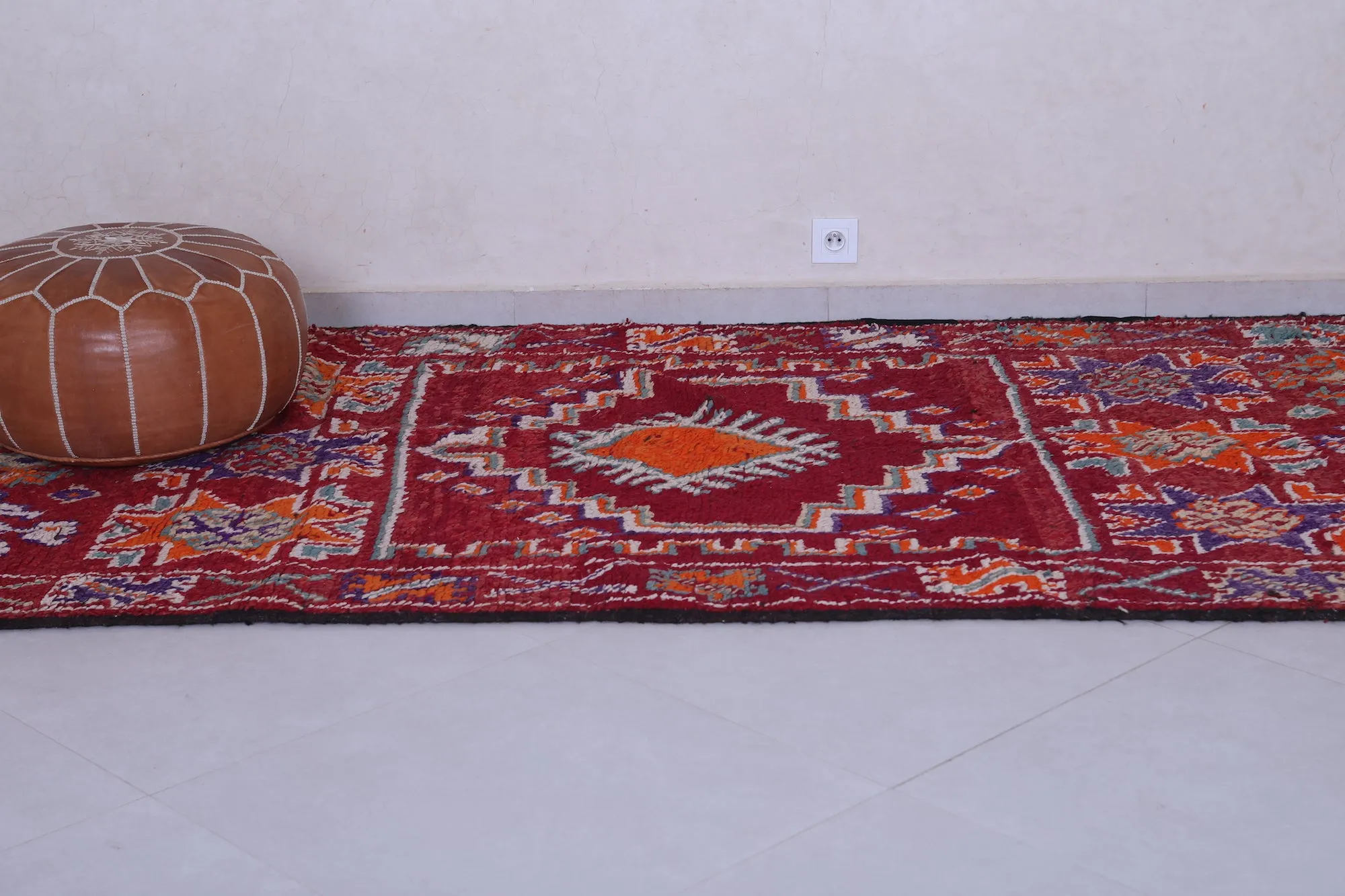 Moroccan Rug - Vintage Wool Rug 4.7 x 10.9 Feet