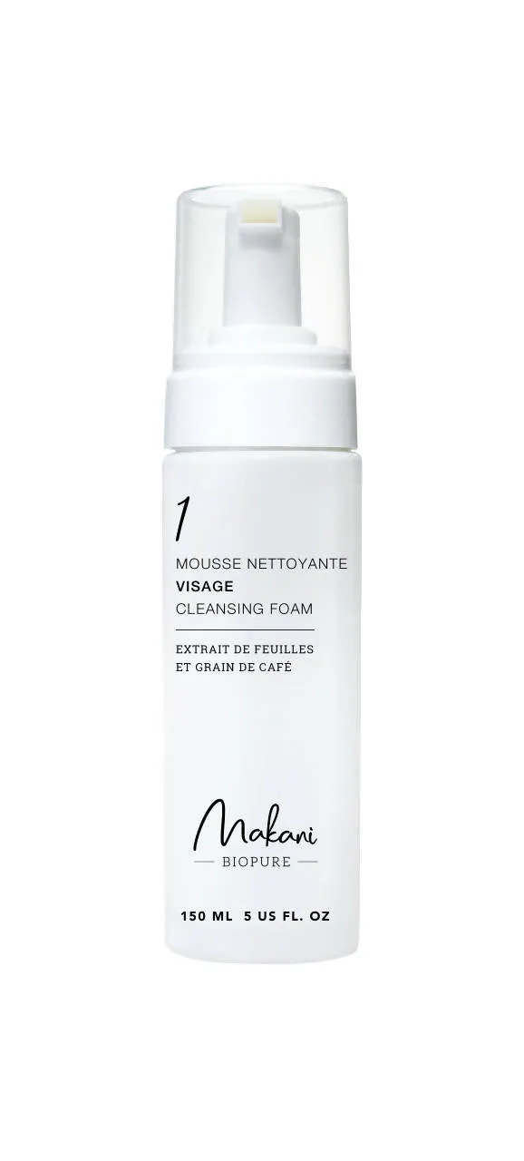 Mousse nettoyante visage - grains de café
