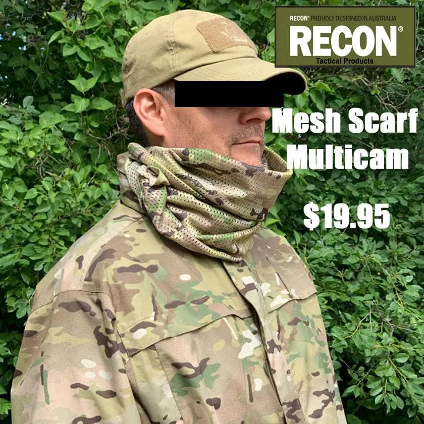 Multi Cam Scrim Scarves