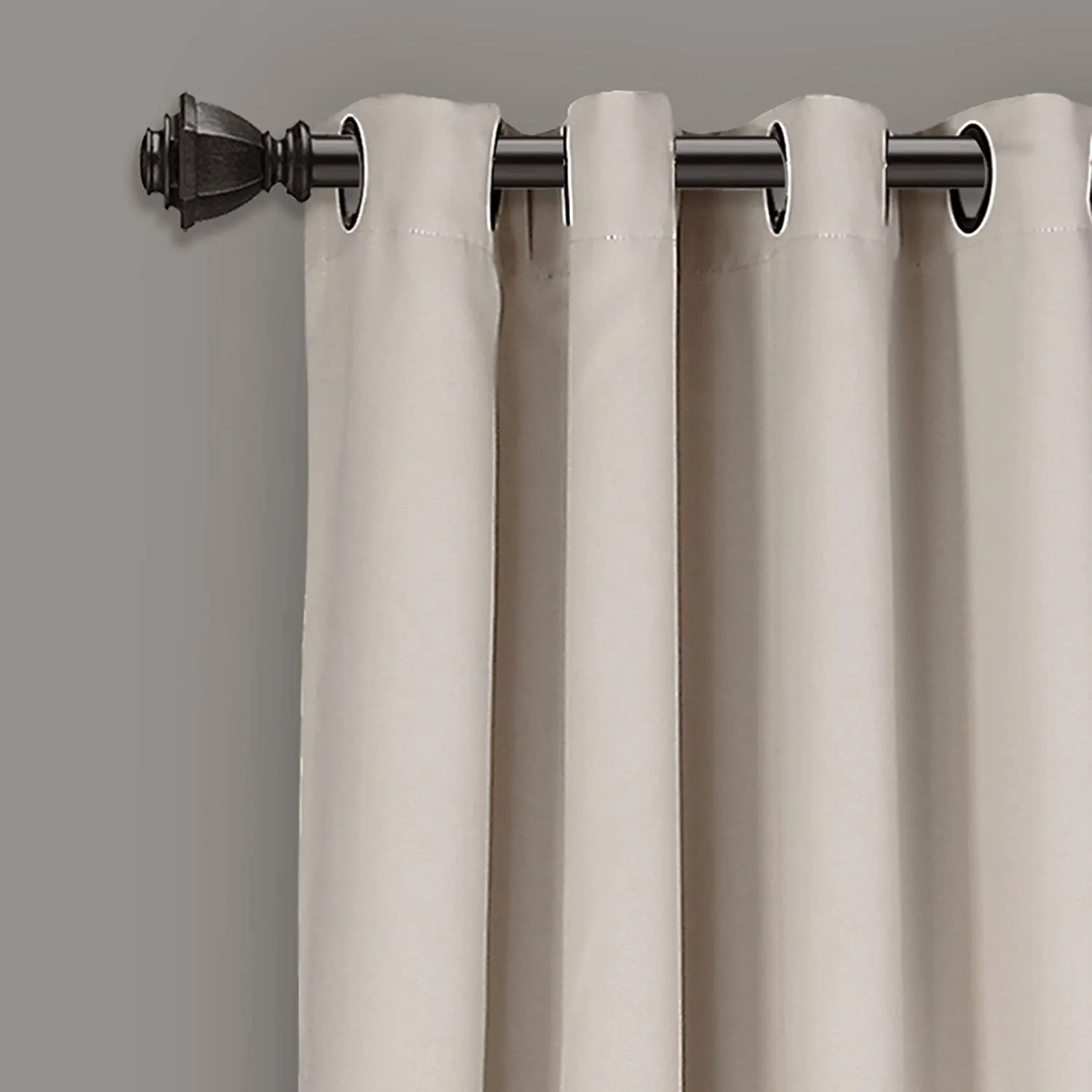 New in package! Lush Decor Wheat Curtains-Grommet Panel with Insulated Blackout Lining, Room Darkening Window Set (Pair) 108” x 52 L! Retails $110 w/tax!