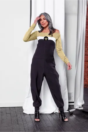 New Orleans Saints Color Block Jumpsuit