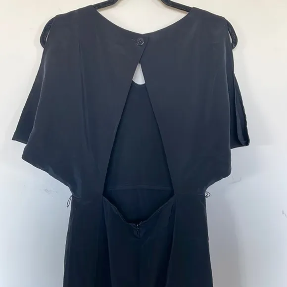 NWT BCBGeneration Black Short Polyester Dress Size 4 With Open Back Detail