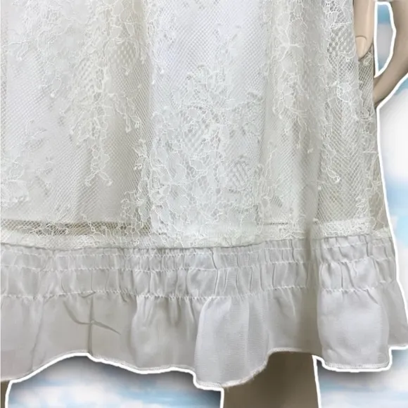 NWT THE KOOPLES Bohemian Lace Off the Shoulder Mini Dress Coquette Fairycore
