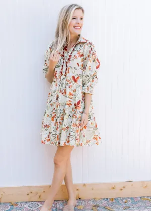 Olive and Rust Dress