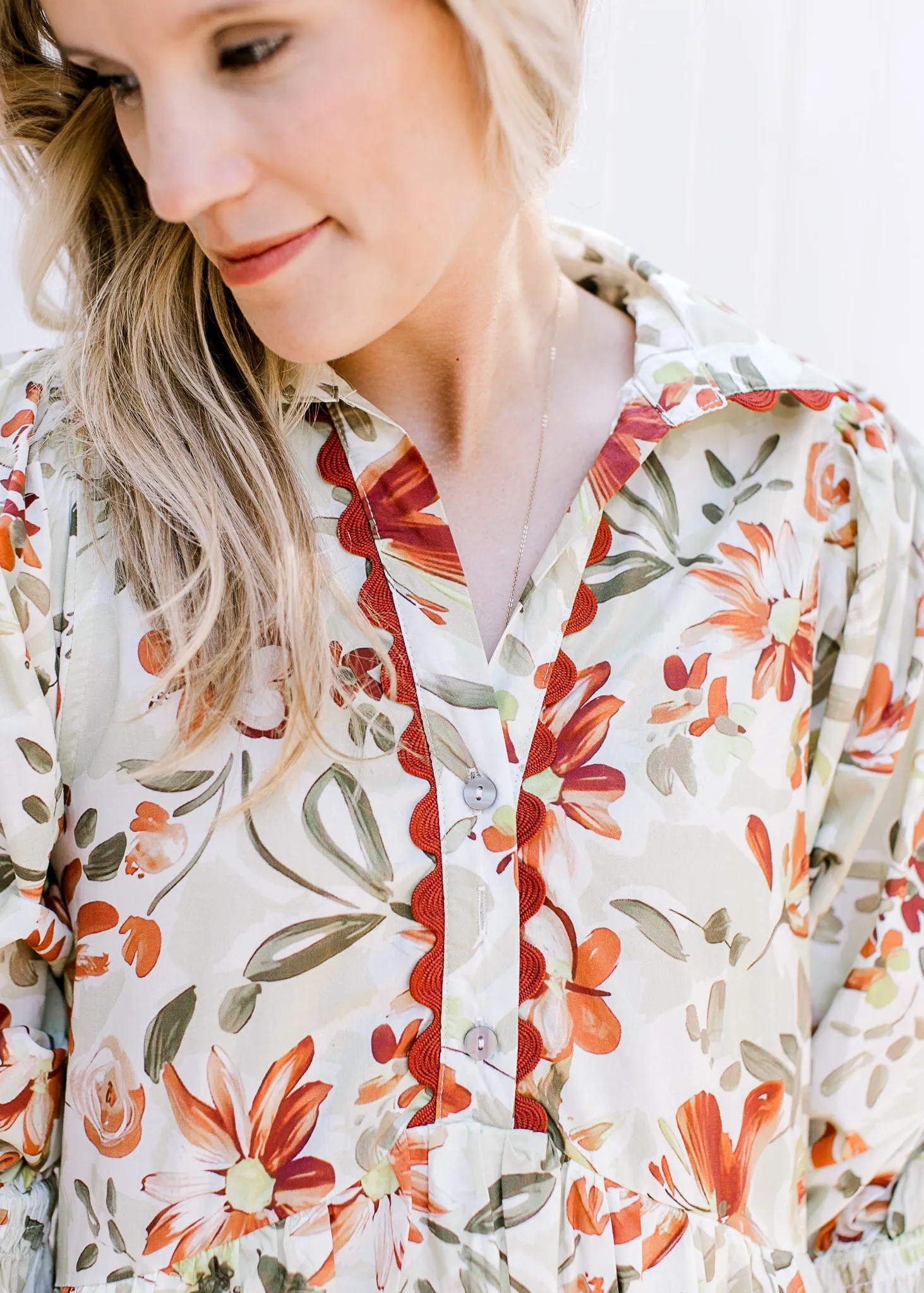 Olive and Rust Dress
