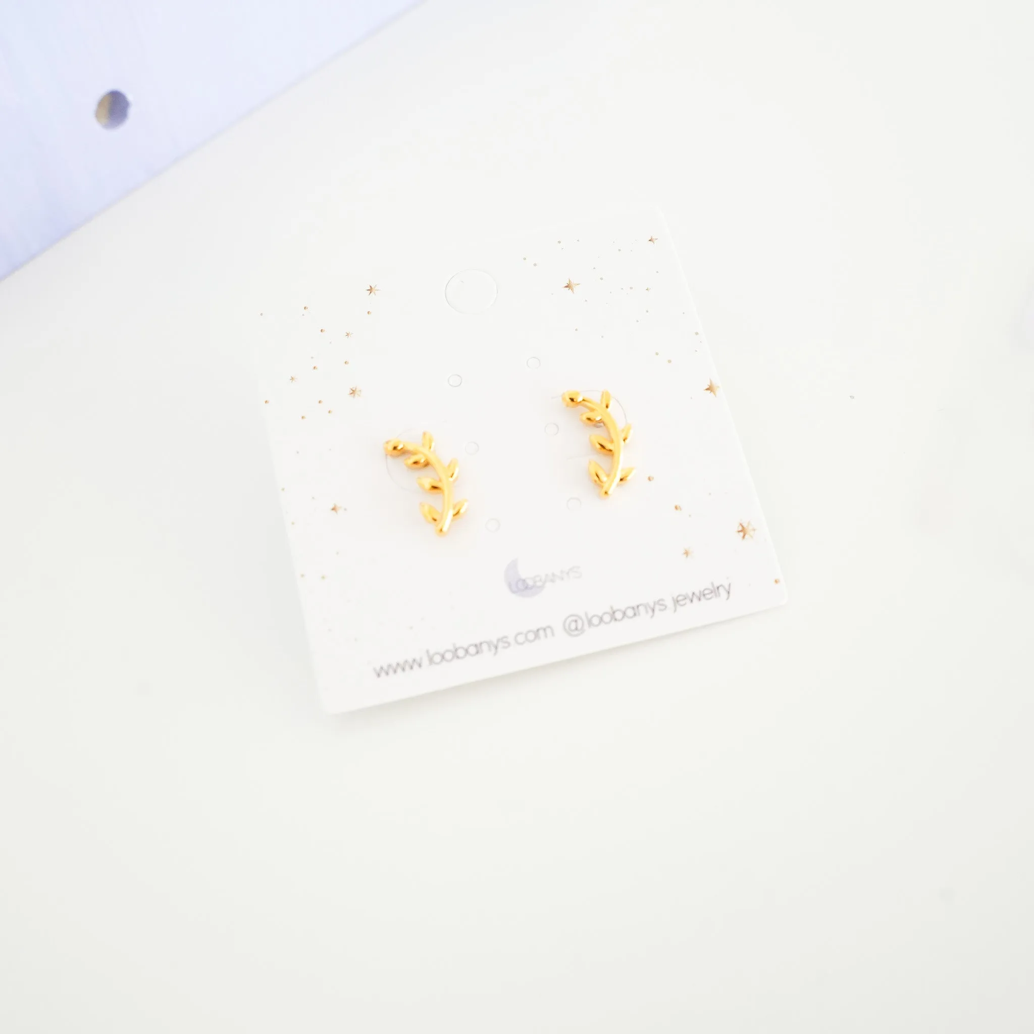 Olive Leaf Earrings