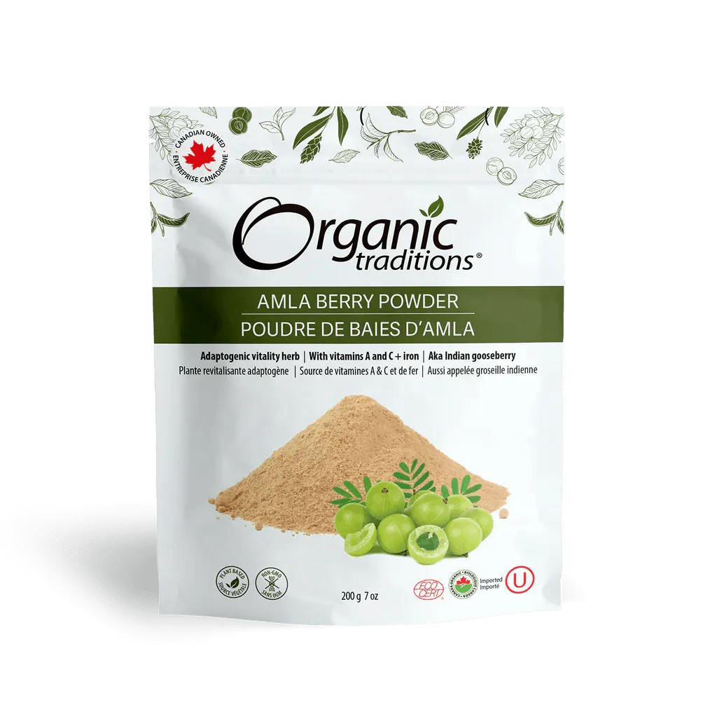Organic Traditions Organic Amla Berry Powder 200 Grams