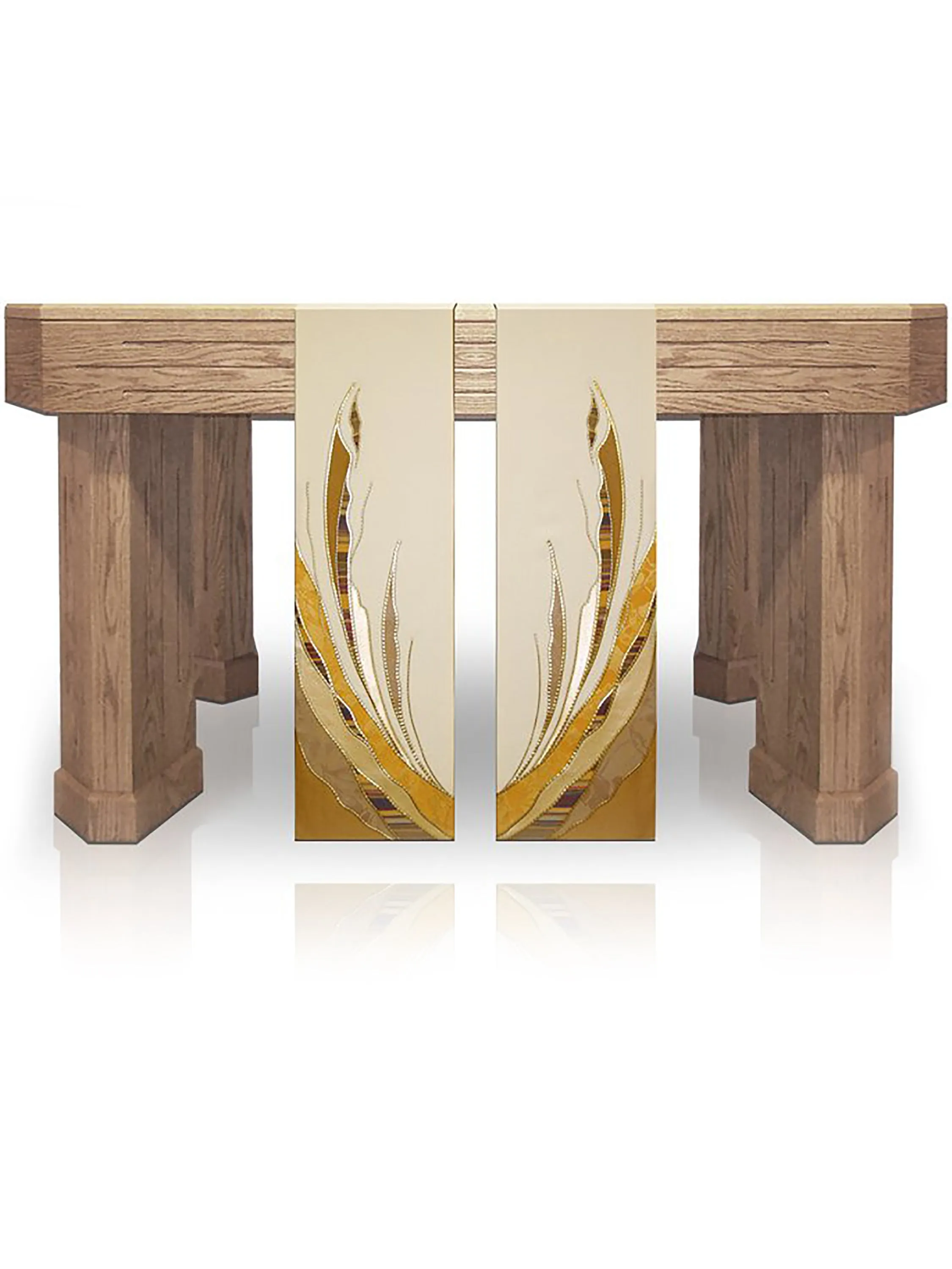 Paintbrush Gold Altar Scarves