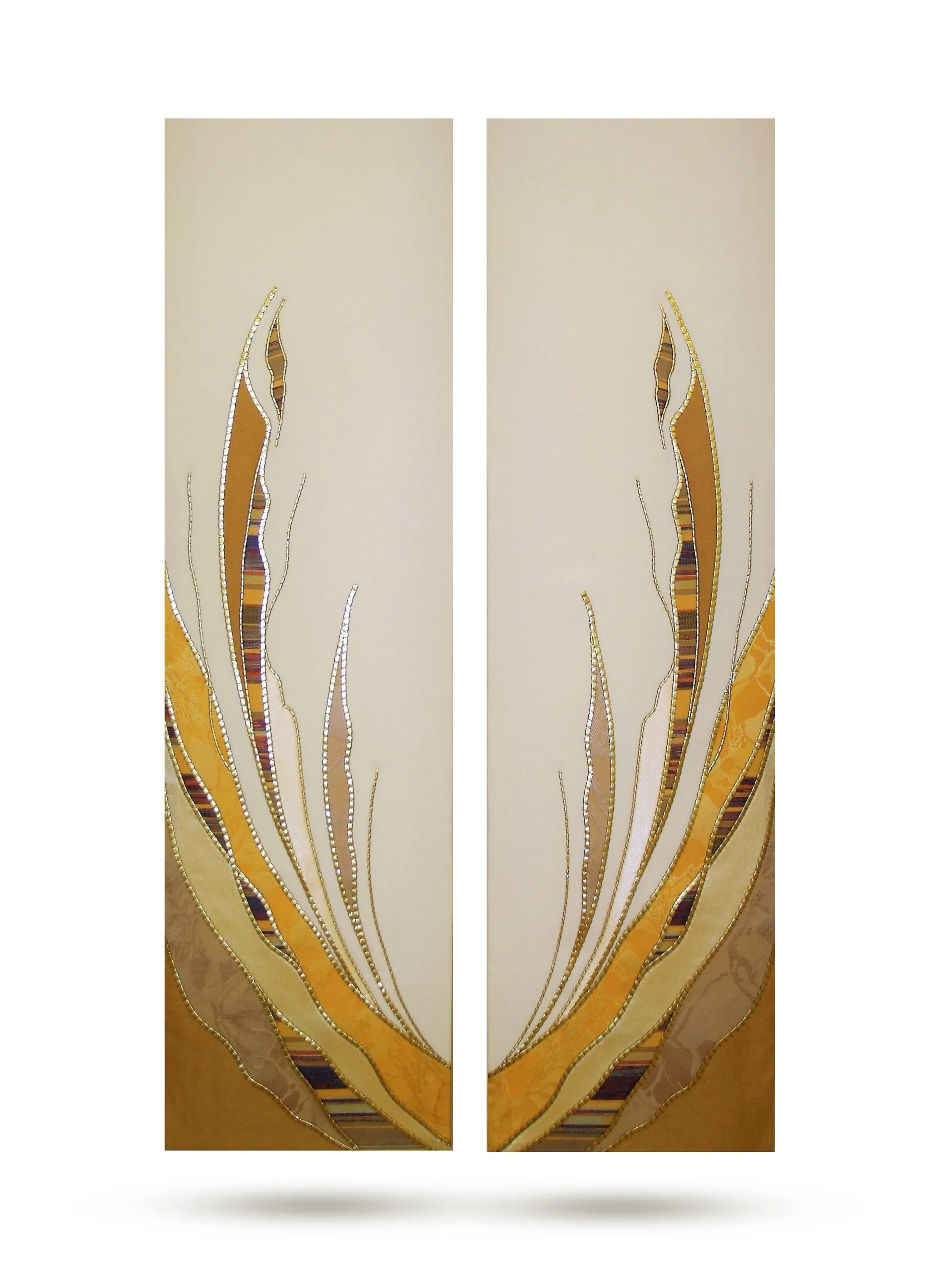 Paintbrush Gold Altar Scarves