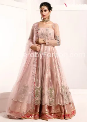 Pakistani Pink Lehenga Choli Wedding Party Dress #PN110