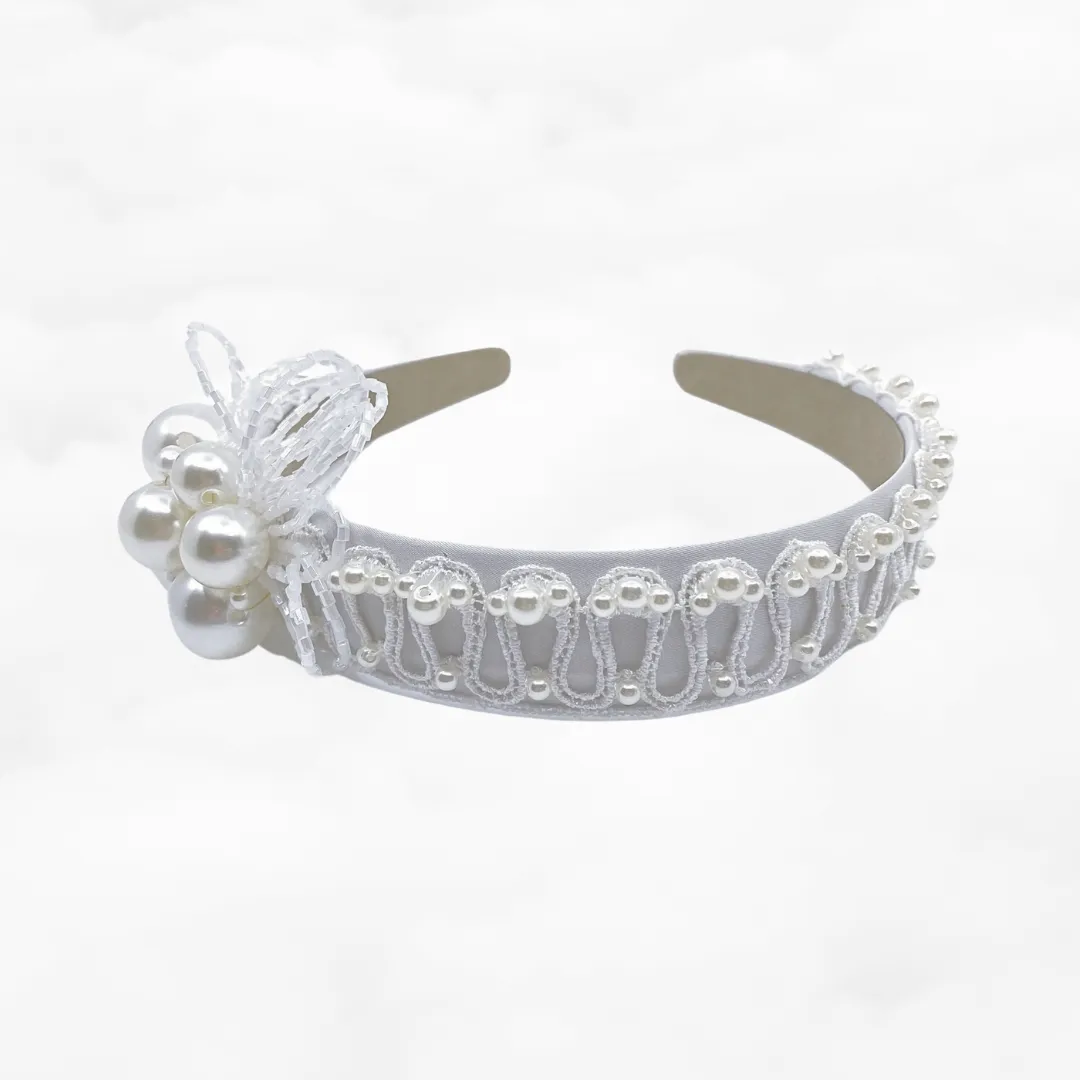 Pearl Flower Bridal Headband