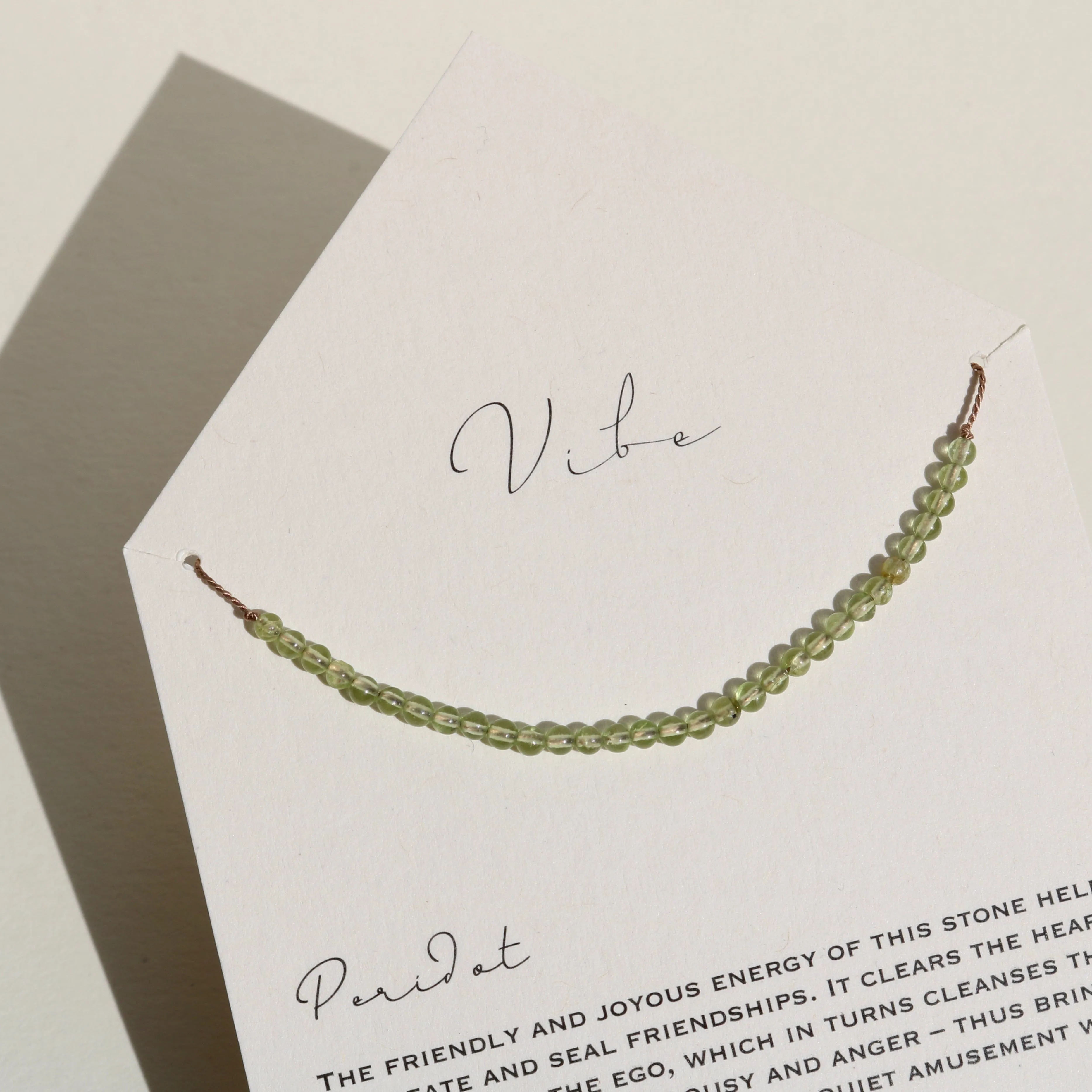 PERIDOT BEADED NECKLACE