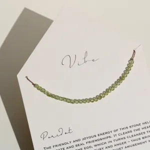 PERIDOT BEADED NECKLACE