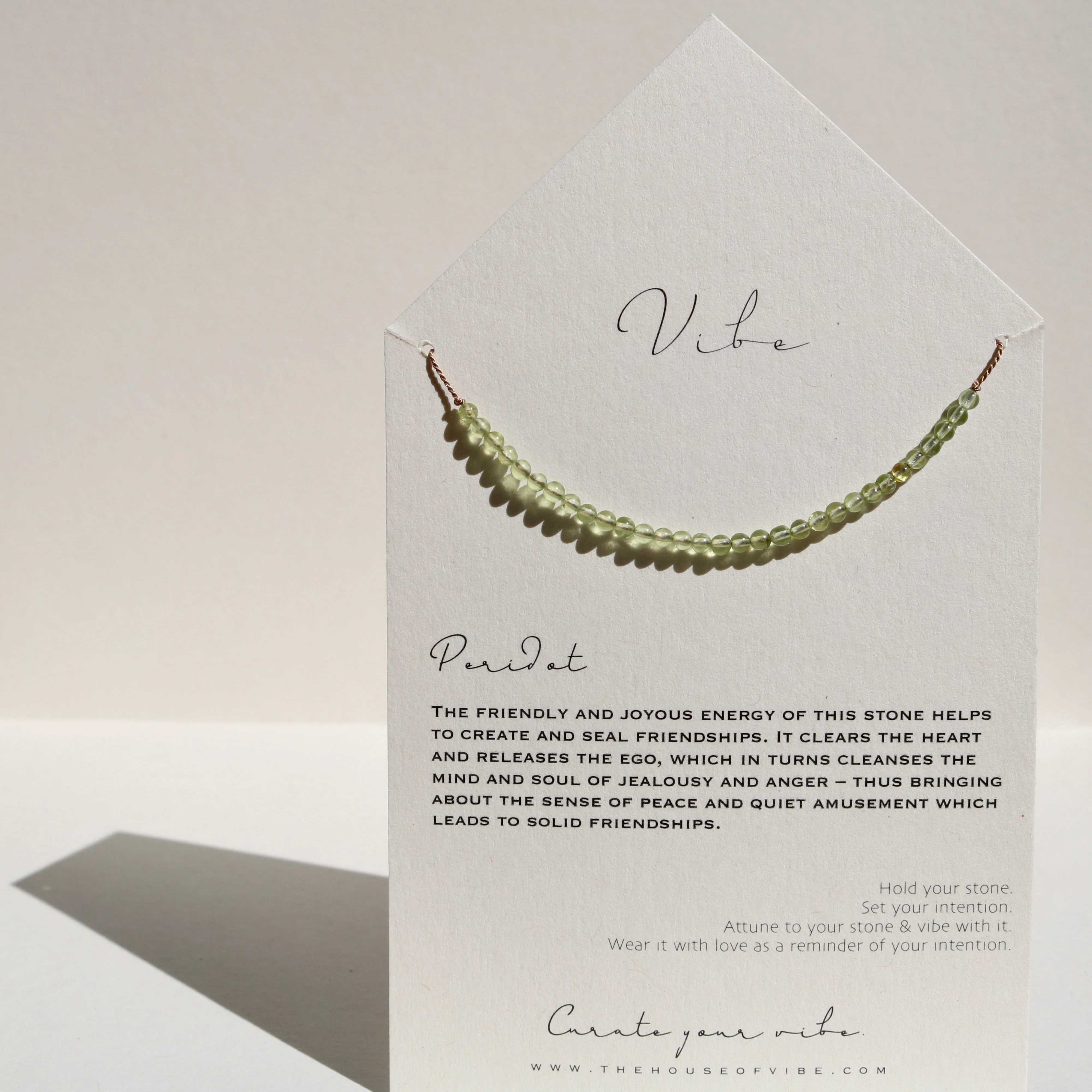 PERIDOT BEADED NECKLACE