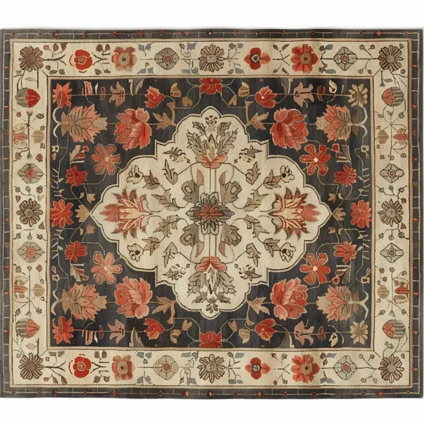 Petals of Heritage Hand Knotted Area Rug