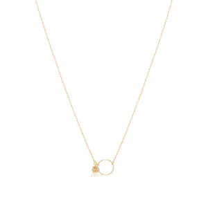 Pipa Freshwater Pearl Necklace - Gold