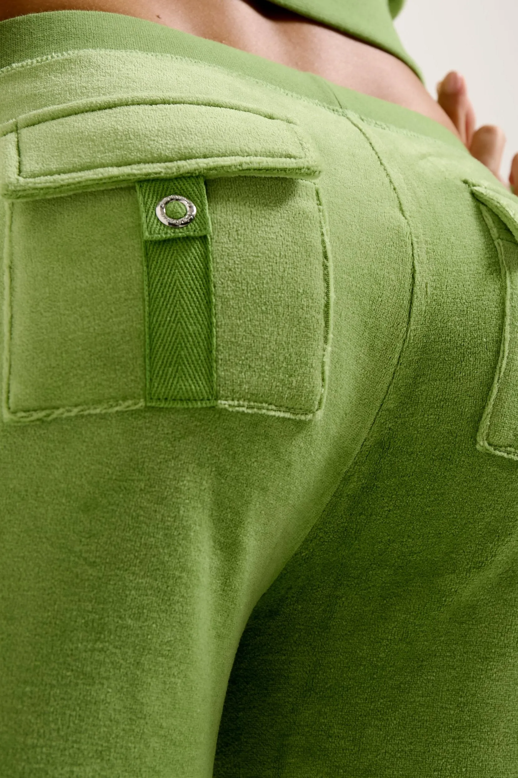 PIQUANT GREEN ULTRA LOW JUICY NOW BAMBOO VELOUR HERITAGE BOTTOMS
