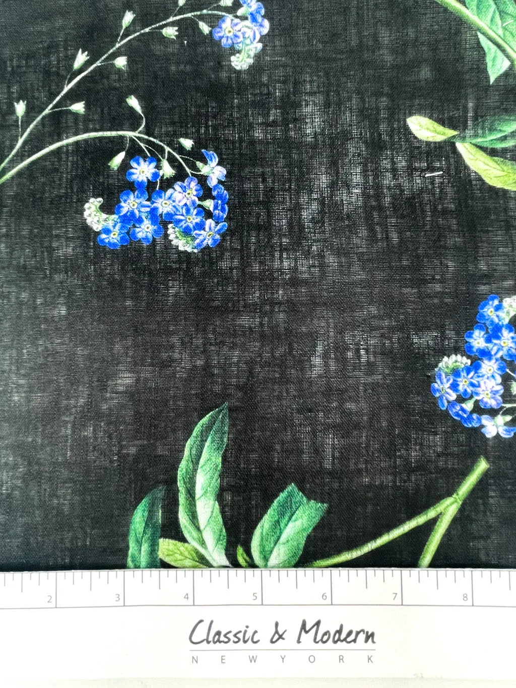 Plant Garden Handkerchief Light Weight 100% Linen Fabric By The Yard/CL1104