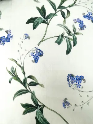 Plant Garden Handkerchief Light Weight 100% Linen Fabric By The Yard/CL1104