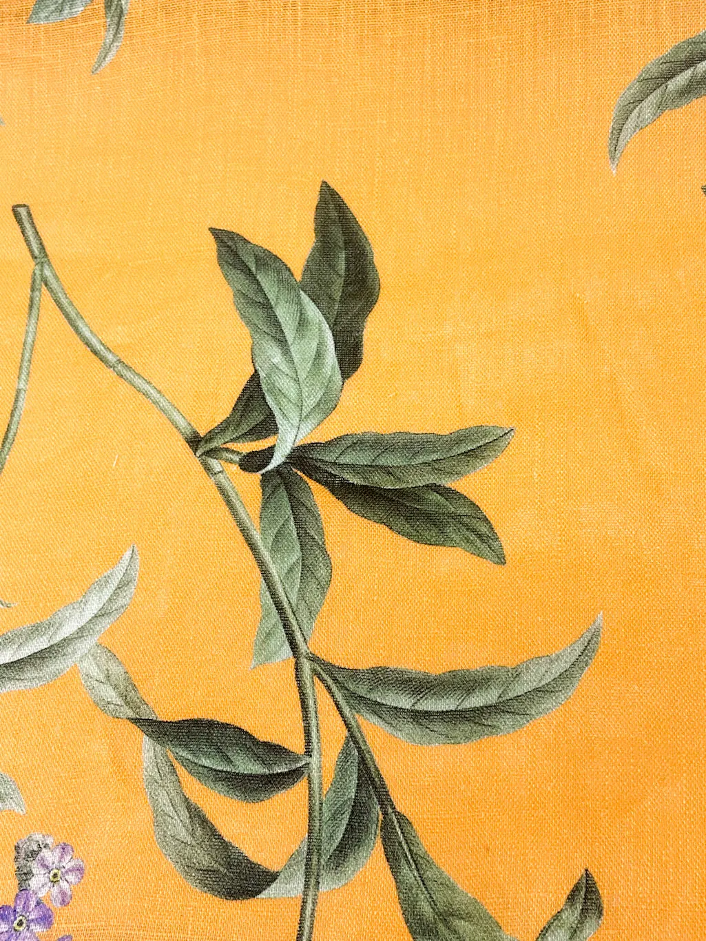 Plant Garden Handkerchief Light Weight 100% Linen Fabric By The Yard/CL1104