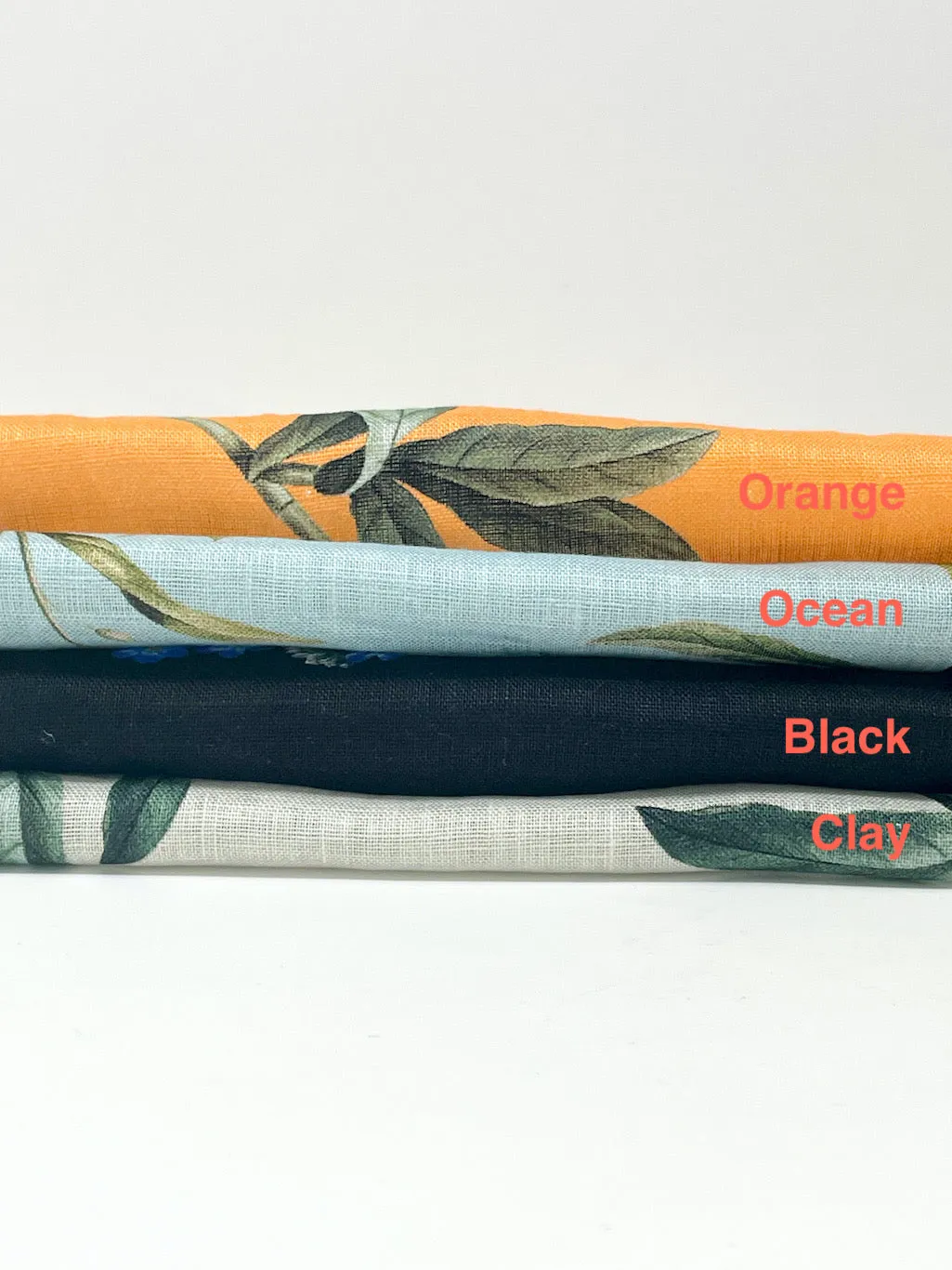 Plant Garden Handkerchief Light Weight 100% Linen Fabric By The Yard/CL1104