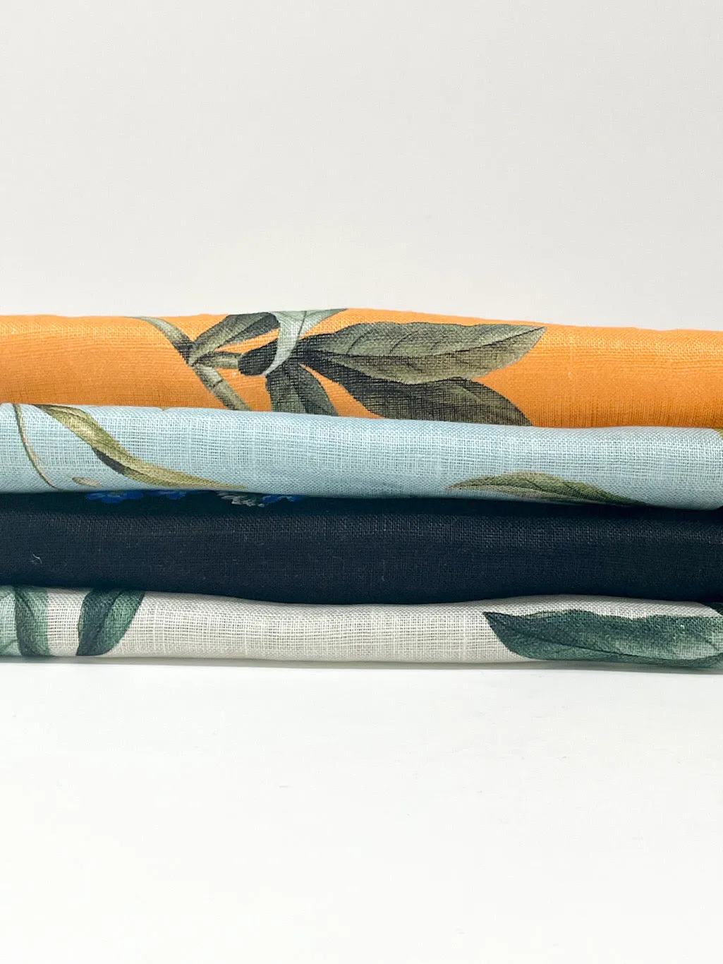Plant Garden Handkerchief Light Weight 100% Linen Fabric By The Yard/CL1104