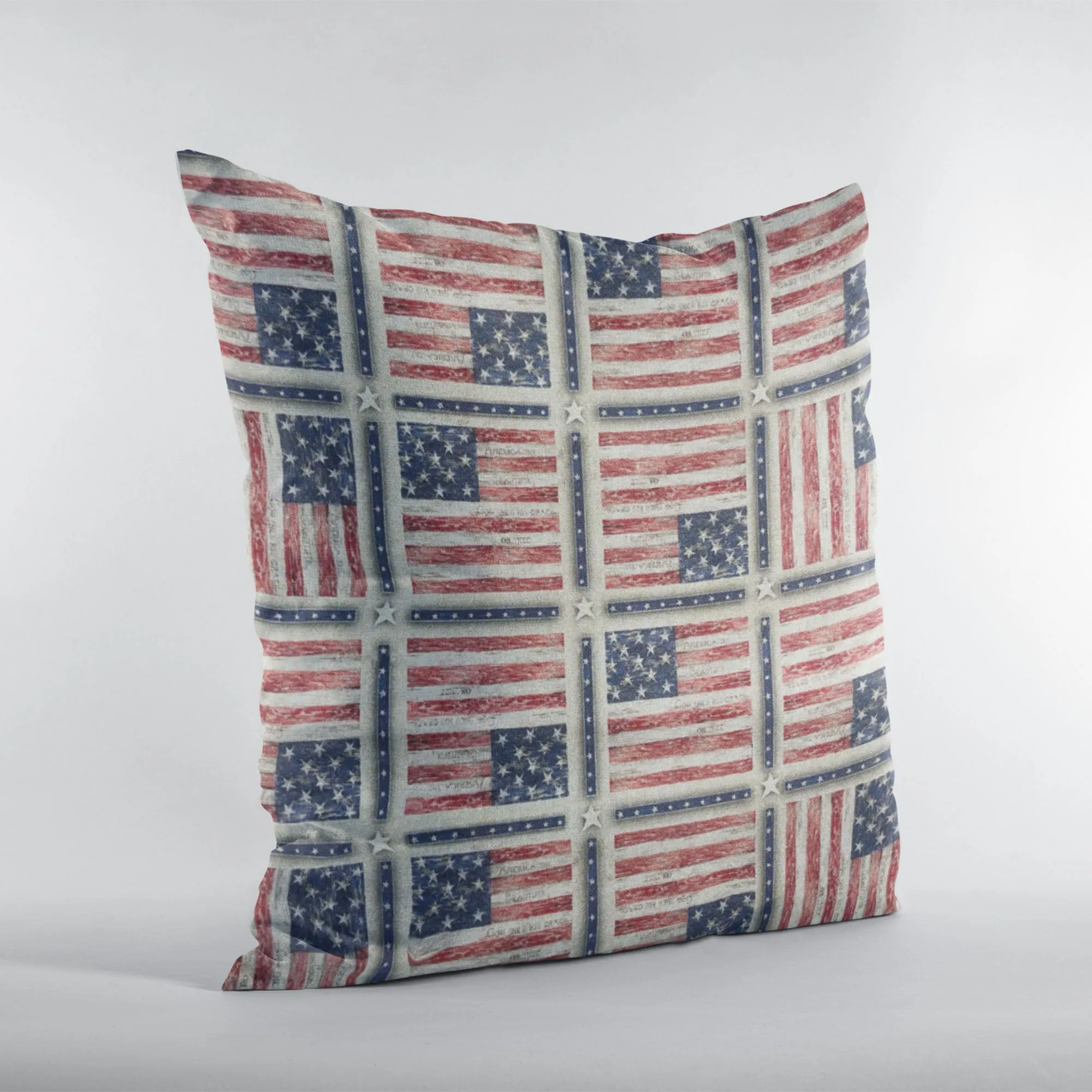 Plutus Patriotic Elegance Luxury American Flag Pillow