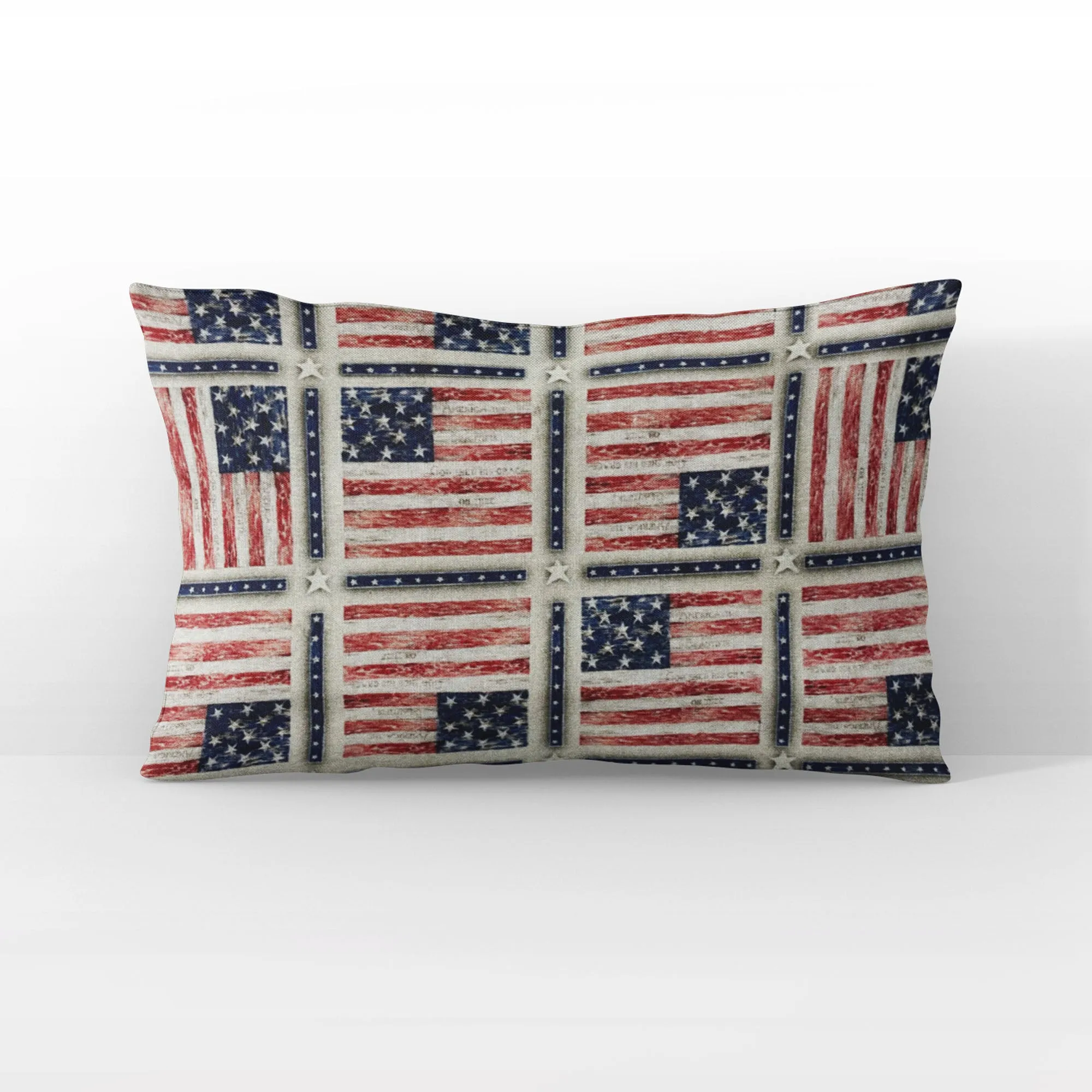 Plutus Patriotic Elegance Luxury American Flag Pillow
