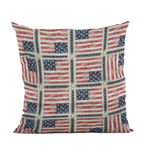 Plutus Patriotic Elegance Luxury American Flag Pillow