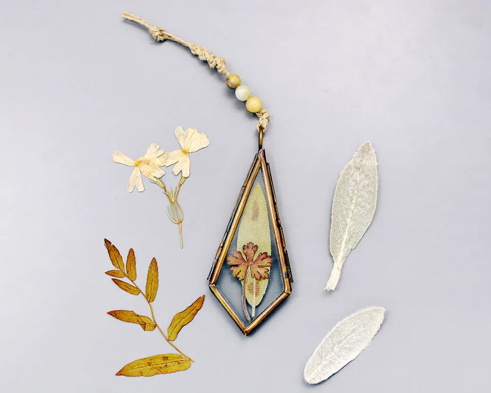 Pressed Leaf Pendant #1