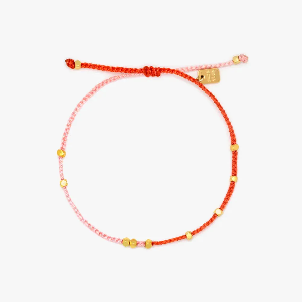 Pura Vida-Pink & Red Dainty