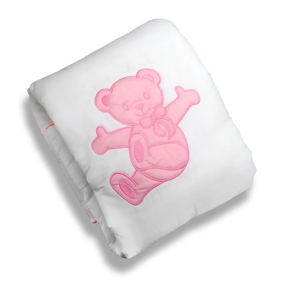 Quilted Crib Puff Baby Blanket