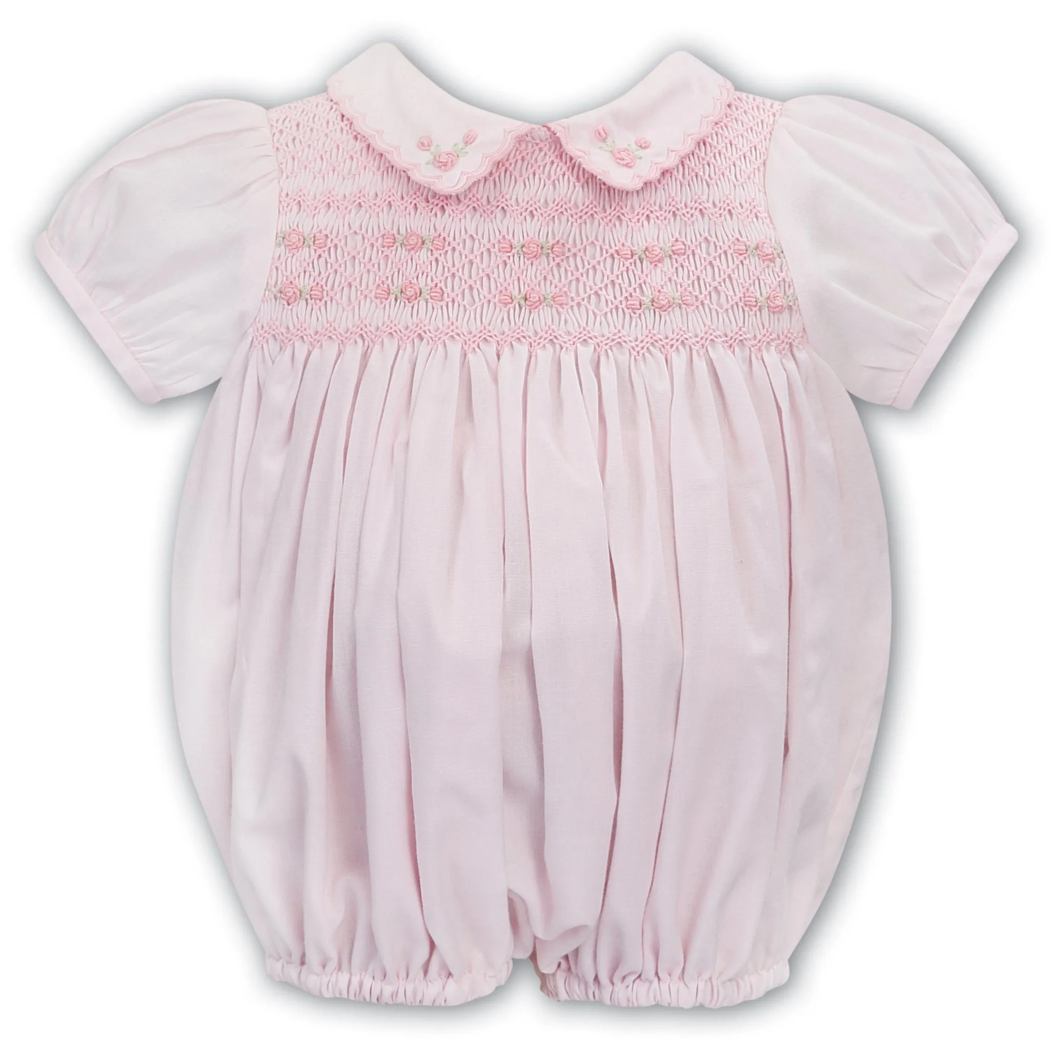 "Annabelle" Pink Smocked Romper