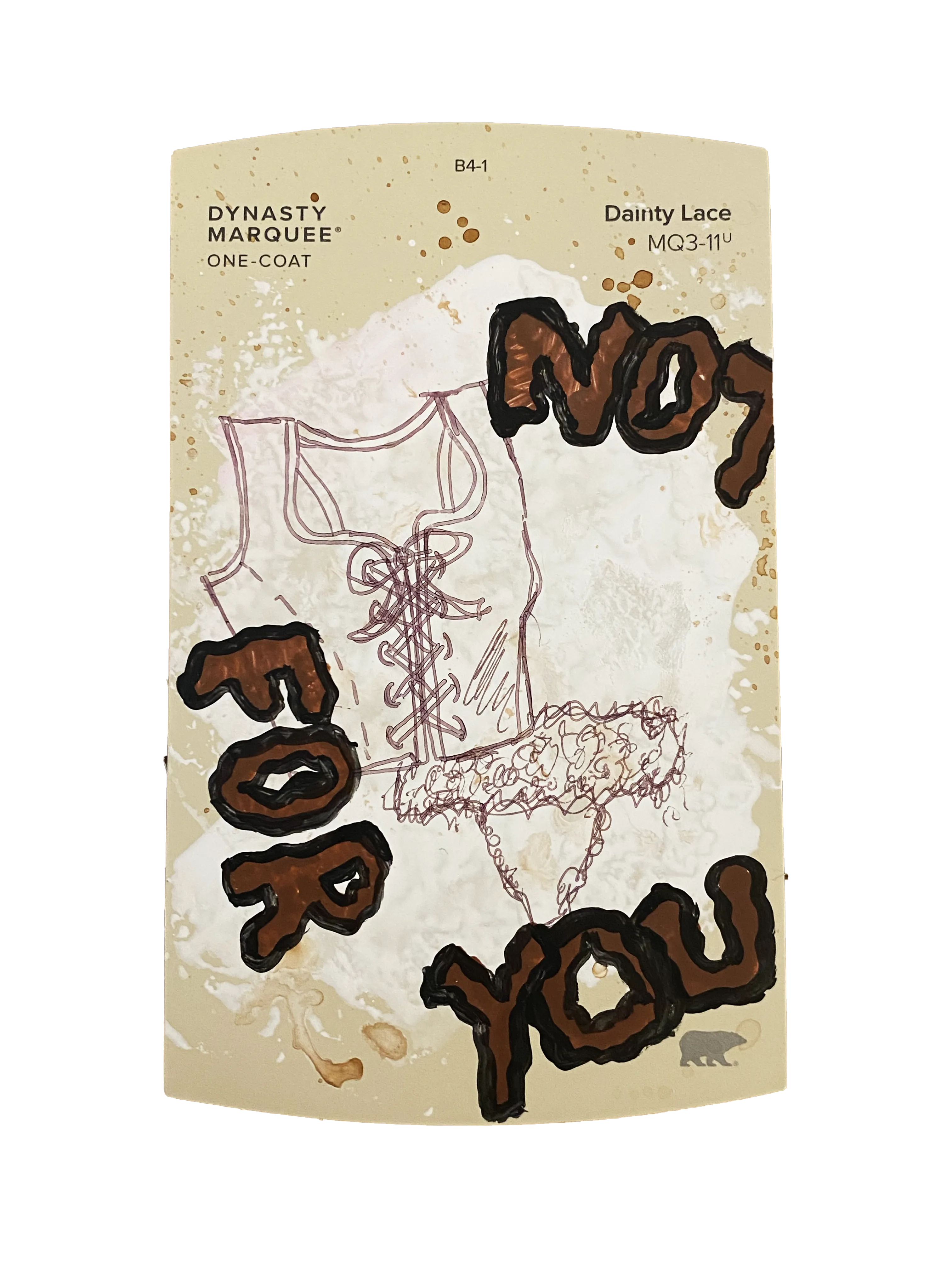 "Not For You" (dainty lace)