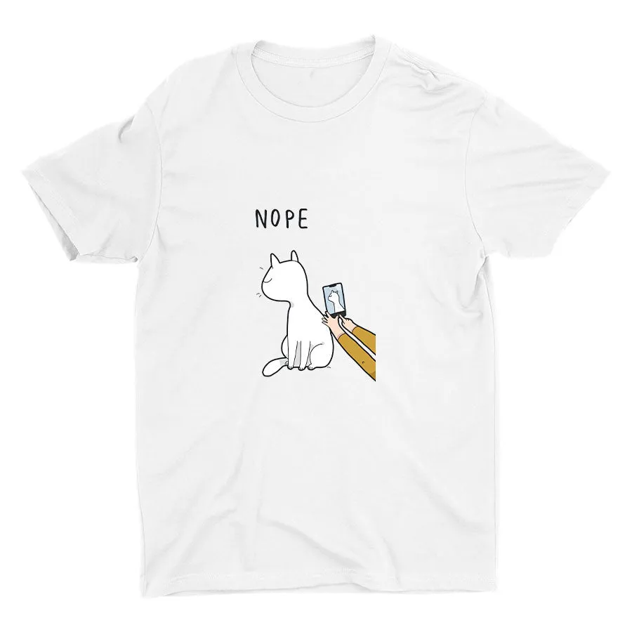"TAKE A PHOTO PLEASE" "NOPE" Cotton Tee