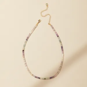 Rainbow Fluorite Beaded Necklace