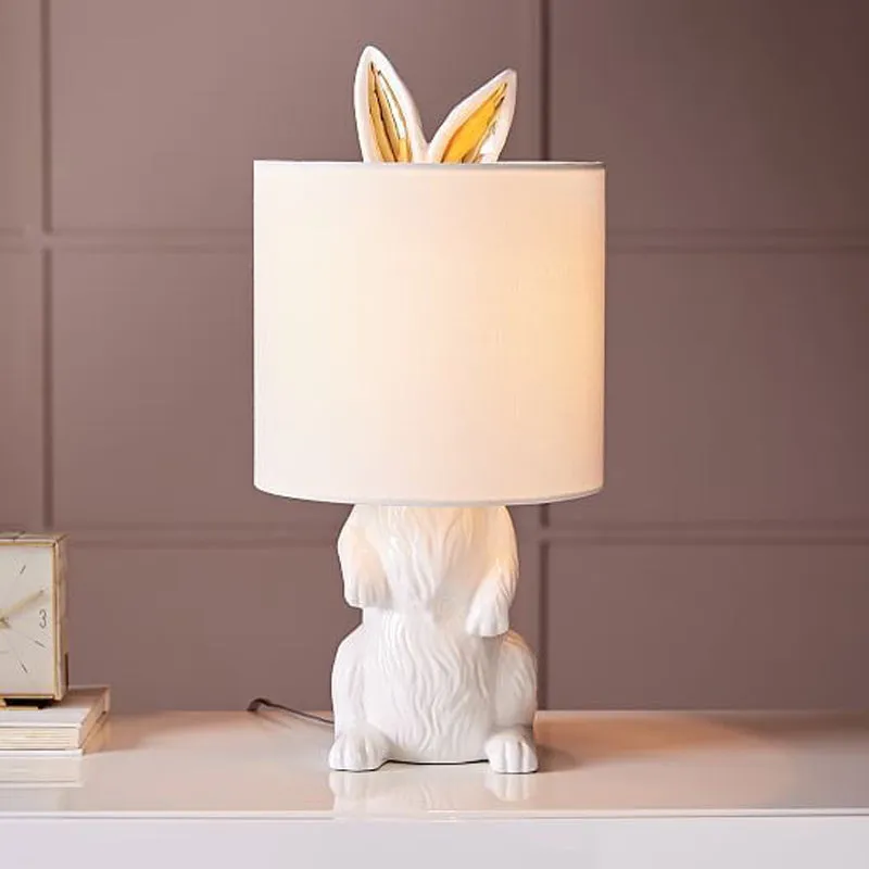 Resin Rabbit Table Lamp