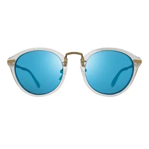 Revo UNISEX Quinn  Glass Lens Polarized  Sunglasses - Crystal/H2O Heritage Blue