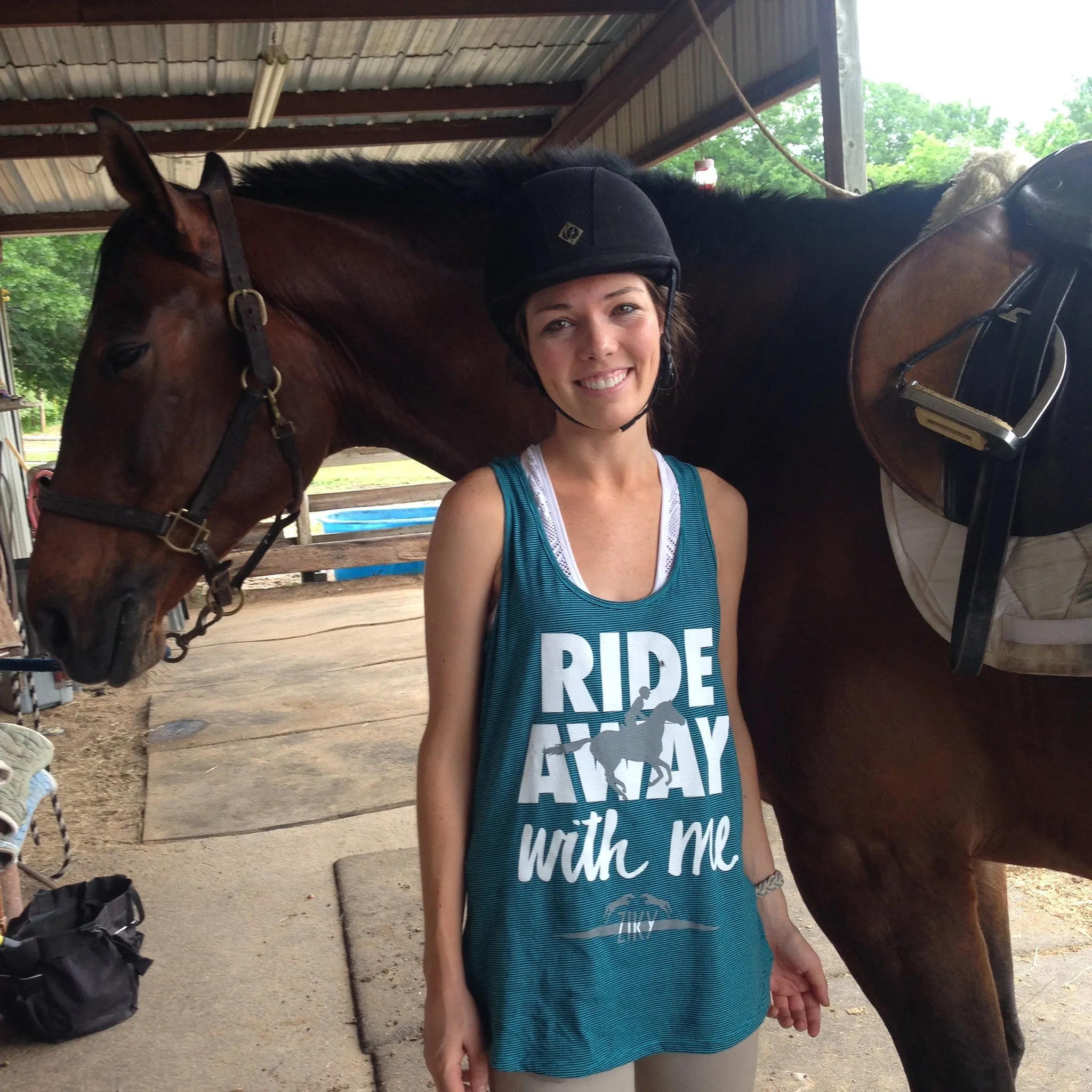 Ride Away Tank Top Turquoise