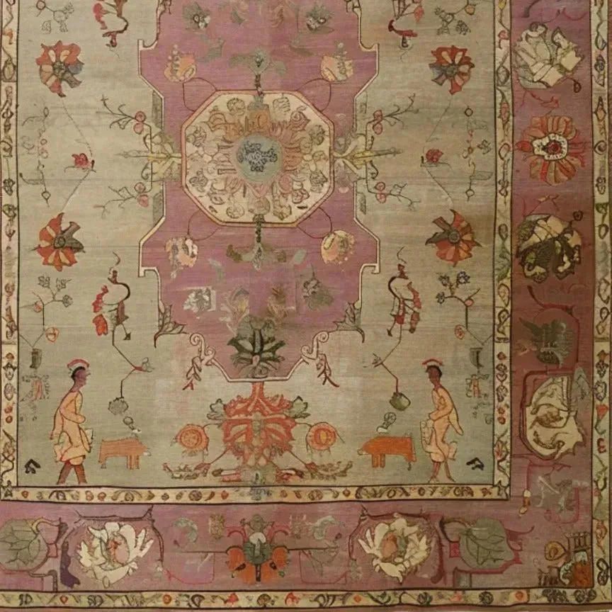 Rustic Heritage Hand Knotted Area Rug