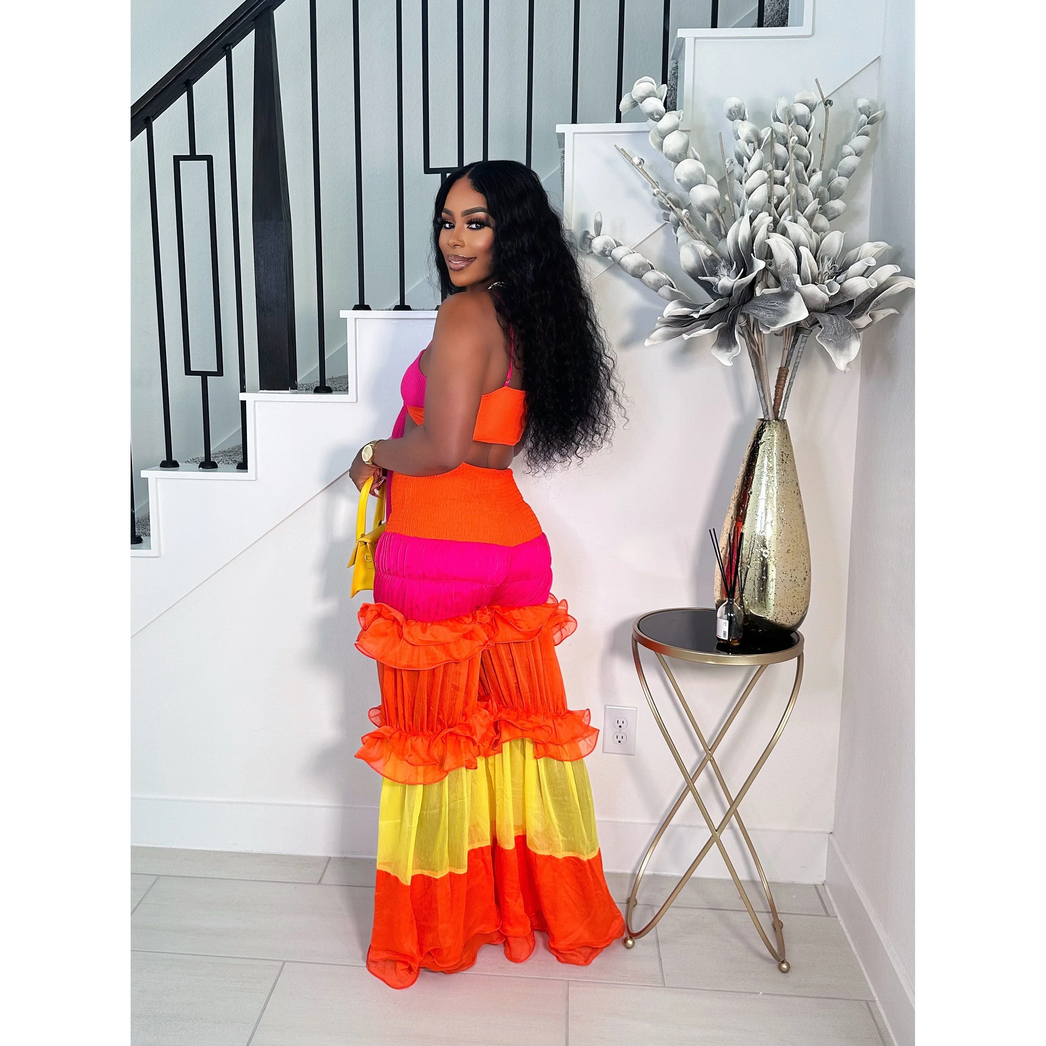 SHE'S SO GIRLY WIDE LEG PANT SET
