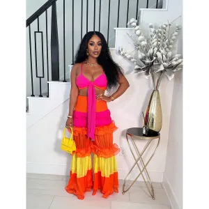 SHE'S SO GIRLY WIDE LEG PANT SET