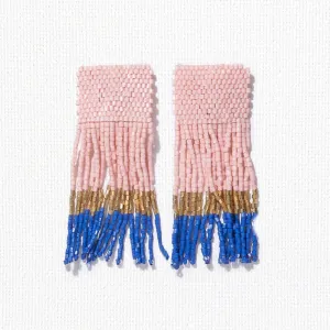 Short Block Luxe Fringe Earrings