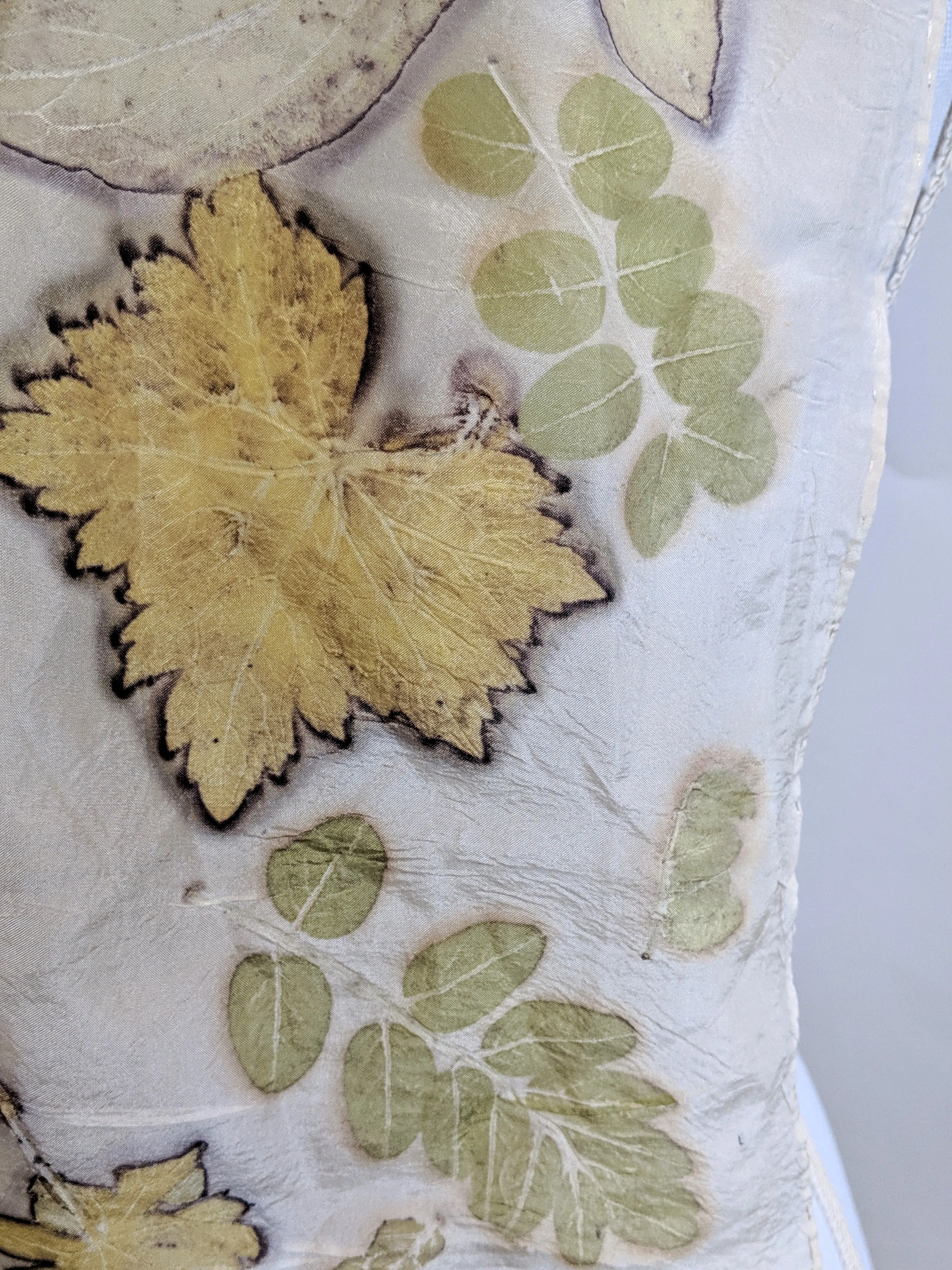 Silk Habotai Eco-Printed Scard