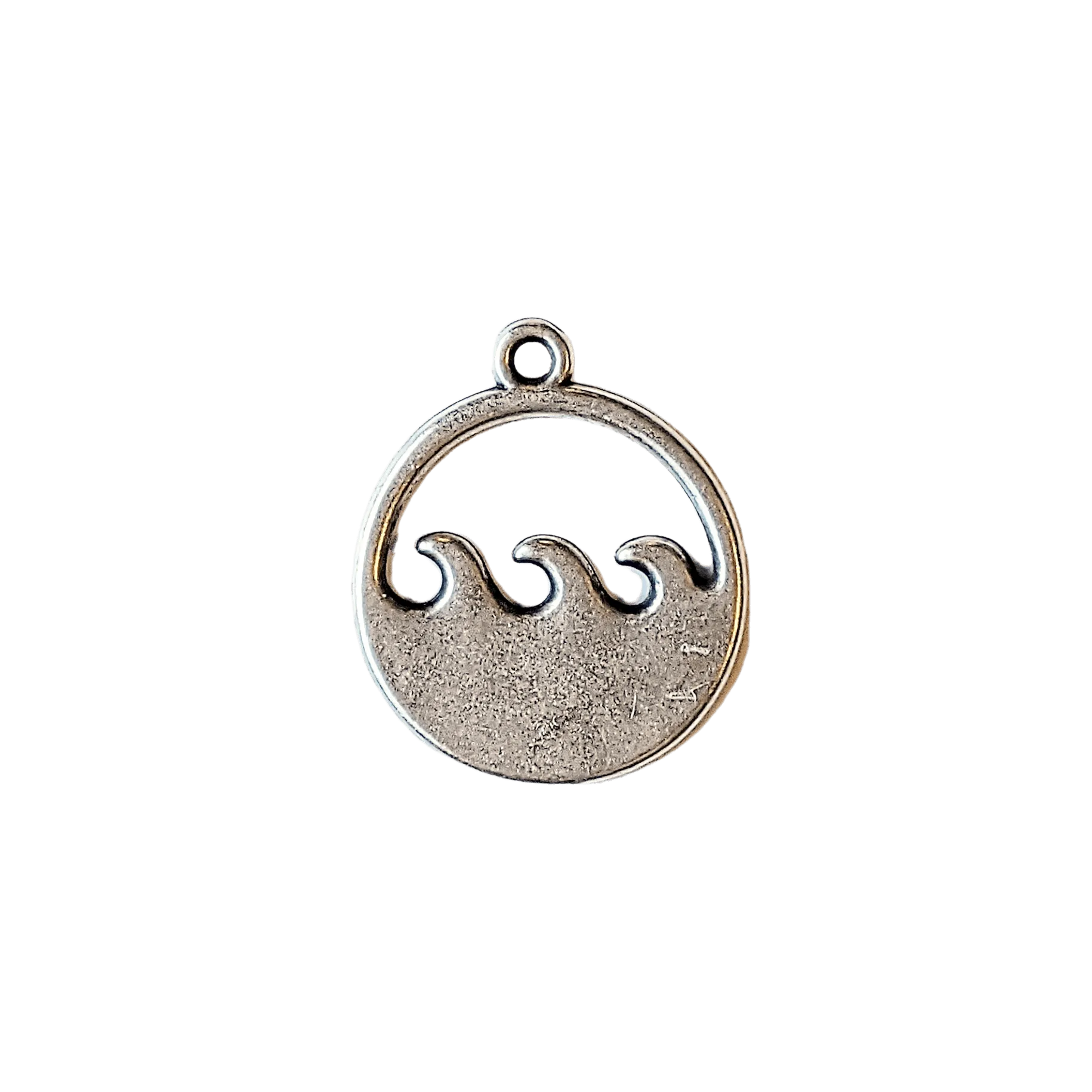 Silver Ocean Waves Pendant